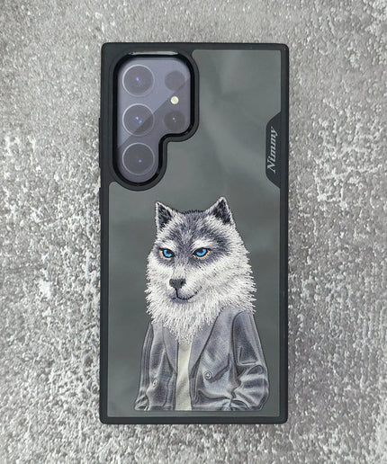 Samsung Galaxy S24 Ultra Original Nimmy 3D Embroidery Case -Wolf
