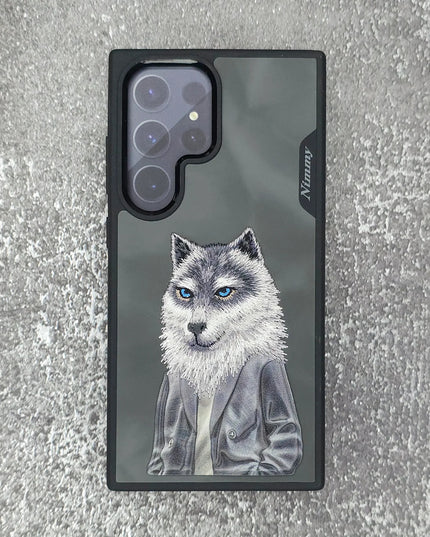 Samsung Galaxy S24 Ultra Original Nimmy 3D Embroidery Case -Wolf