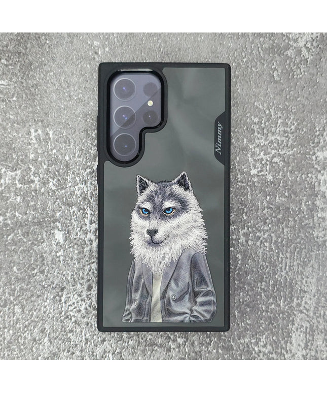 Samsung Galaxy S24 Ultra Original Nimmy 3D Embroidery Case -Wolf