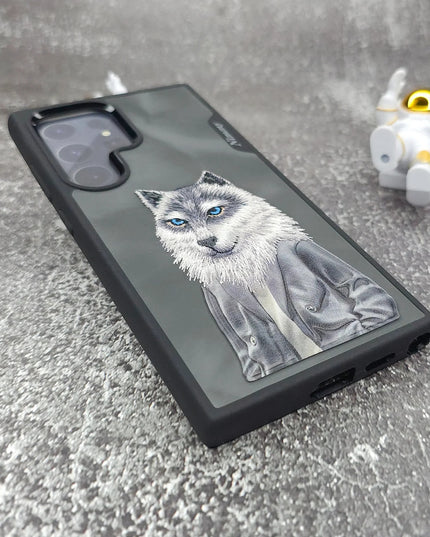 Samsung Galaxy S24 Ultra Original Nimmy 3D Embroidery Case -Wolf