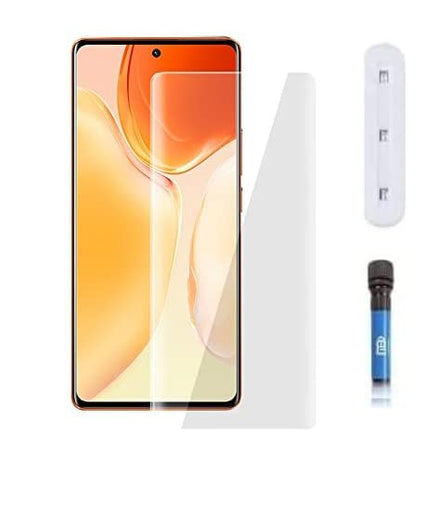 Edge To Edge Uv Tempered Glass Screen Protector For Iqoo Z7 Pro 5G (Pack Of 1) For Cellphone