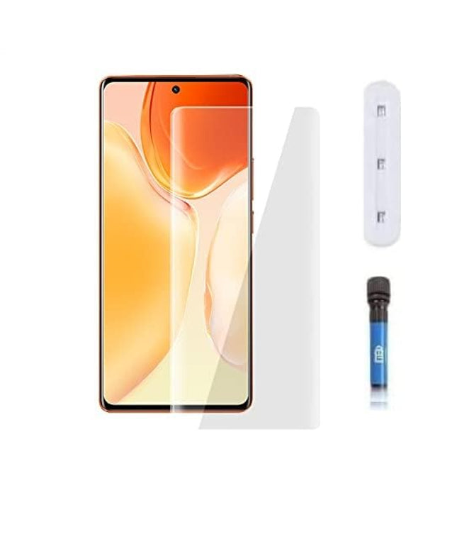 Edge To Edge Uv Tempered Glass Screen Protector For Iqoo Z7 Pro 5G (Pack Of 1) For Cellphone