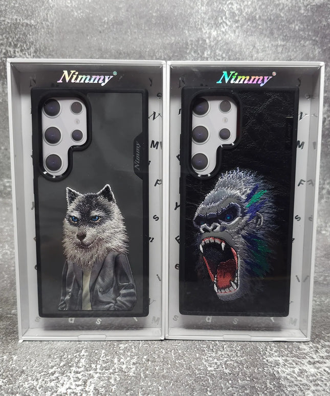 Samsung Galaxy S24 Ultra Original Nimmy 3D Embroidery Case -Wolf