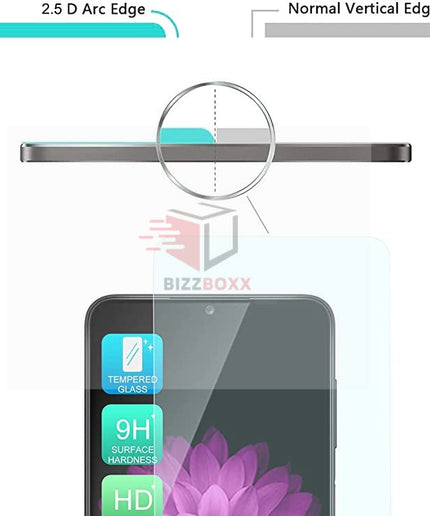 Samsung M56 5G Tempered Glass Screen Protector Guard - High Definition, Shatterproof, Anti-Fingerprint Screen Guard (Samsung M56-6.74 inch)|With Installation Kit - Pack of 1