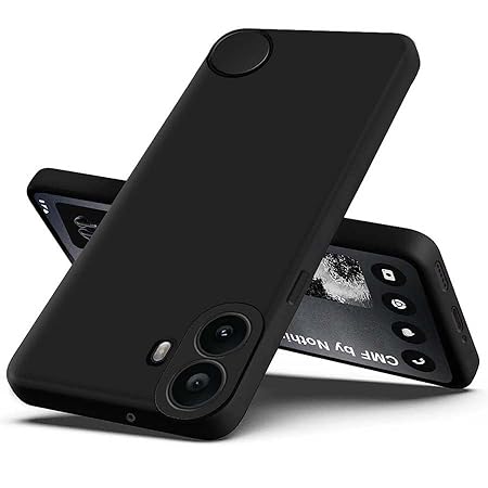 Back Cover for CMF by Nothing Phone 2 Pro | Camera Bump Protection | Matte Soft Silicon Flexible | All Side Shock Proof Rubberised Back Case Cover for CMF by Nothing Phone 2 Pro(Black)