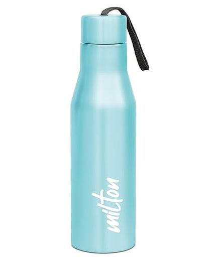 MILTON Super 500 Stainless Steel Water Bottle, 475 ml water bottles, Single walled, Leak-Proof, Rust-free Steel Bottle, Easy Grip, Easy to Carry, Travel Bottle,