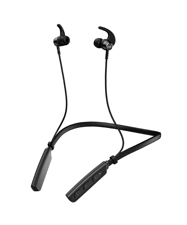boAt Rockerz 235 Pro Wireless Bluetooth Neckband Earphone, Upto 20 hrs of Playtime, Beast Mode, Low Latency, IPX5 Water & Sweat Resistance, ENx Technology, Bluetooth v5.2(Active Black)