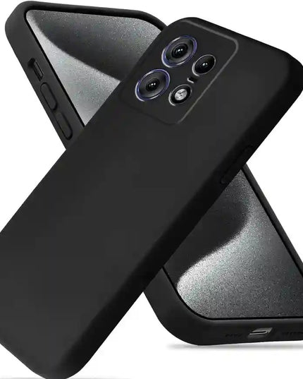Back Cover for MOTOROLA Edge 60 Pro  (Black, Matte Finish)
