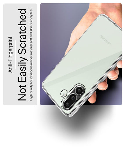Transparent Back Cover Case for Samsung Galaxy M56 5G | Raised Bumps for Full Device & Camera Protection Shockproof TPU Silicone Back Case Mobile Cover – Transparent