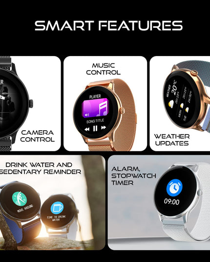 Fire-Boltt Phoenix Ultra Luxury Stainless Steel, Bluetooth Calling Smart Watch, AI Voice Assistant, Metal Body with 120+ Sports Modes, SpO2, Heart Rate Monitoring (Dark Grey)