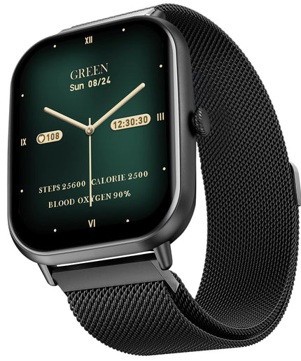 Fire-Boltt Ninja Call Pro Max Smart Watch 2.01 inch Display, Bluetooth Calling, 120+ Sports Modes, Health Suite, Voice Assistance (Black SS)
