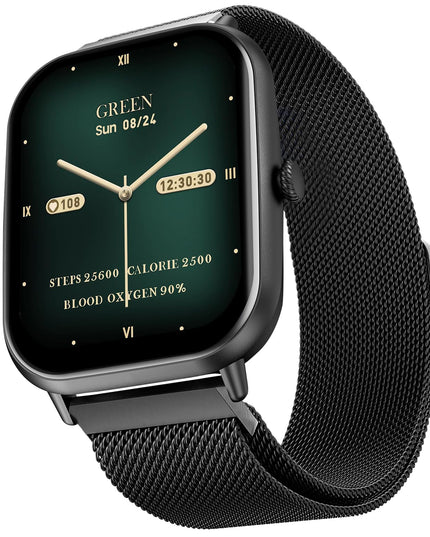 Fire-Boltt Ninja Call Pro Max Smart Watch 2.01 inch Display, Bluetooth Calling, 120+ Sports Modes, Health Suite, Voice Assistance (Black SS)