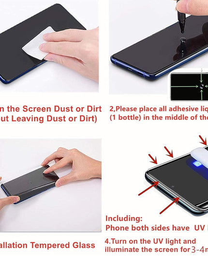 Edge To Edge Uv Tempered Glass Screen Protector For Iqoo Z7 Pro 5G (Pack Of 1) For Cellphone