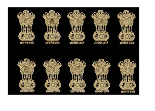 Satyamev Jayate Gold shine Simple Sticker Only
